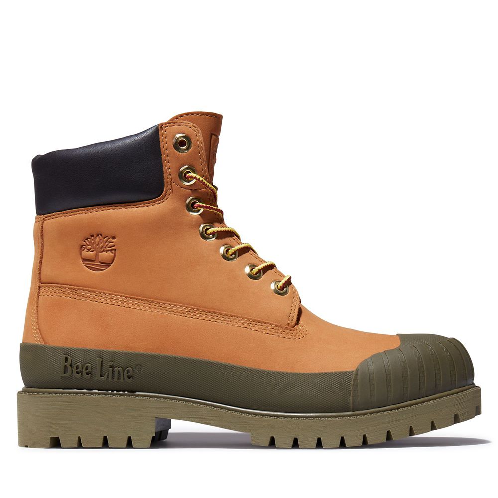 Bocanci 6-Inch Timberland Barbati Maro - Bee Line X Waterproof Rubber Toe - Romania - OUTJDR903